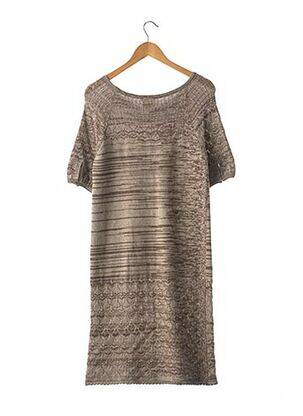 Rochie pulover croială dreaptă mâneci scurte gri #OOTD femeie