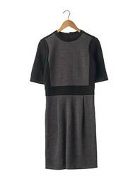 Rochie midi închidere cu fermoar la spate mâneci scurte gri JOSEPH femme