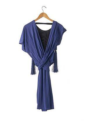 Rochie midi fără mâneci fără mâneci albastru PAULE KA femeie