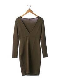 Rochie pulover guler în v mâneci lungi verde BARBARA BUI femeie