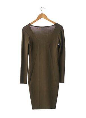 Rochie pulover guler în v mâneci lungi verde BARBARA BUI femeie