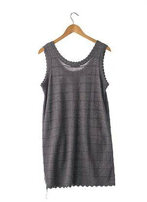 Rochie pulover croială dreaptă fără mâneci gri SEE BY CHLOÉ femeie
