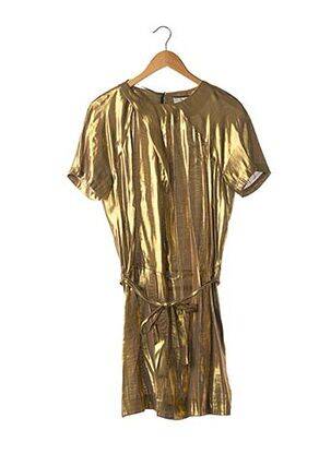 Rochie midi închidere cu fermoar la spate mâneci scurte bej GERARD DAREL femeie