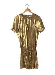 Rochie midi închidere cu fermoar la spate mâneci scurte bej GERARD DAREL femeie