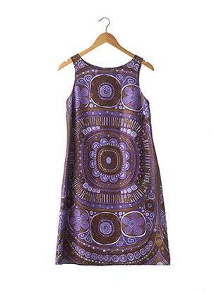 Rochie midi imprimeu fantezie fără mâneci violet P.A.R.O.S.H. femeie