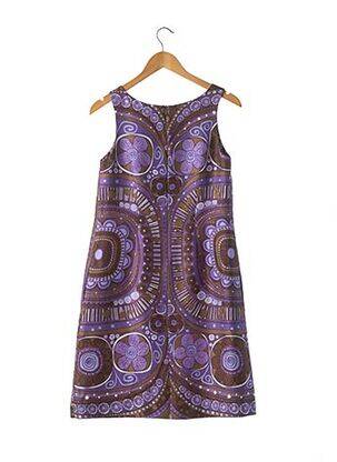 Rochie midi imprimeu fantezie fără mâneci violet P.A.R.O.S.H. femeie