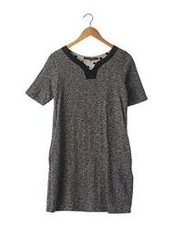 Rochie pulover croială dreaptă mâneci scurte gri LA FEE MARABOUTEE femeie