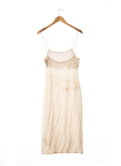 Rochie midi bej SANS MARQUE femeie