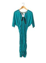Rochie midi mâneci lungi mâneci lungi albastru AMANDA WAKELEY femeie
