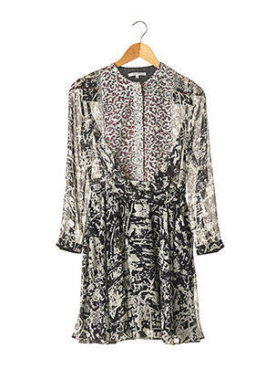Rochie scurtă croială fluidă mâneci lungi negru CARVEN femeie
