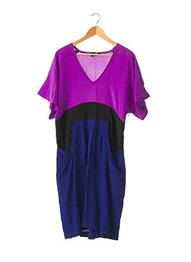 Rochie midi croială fluidă mâneci 3/4 violet SONIA RYKIEL femme