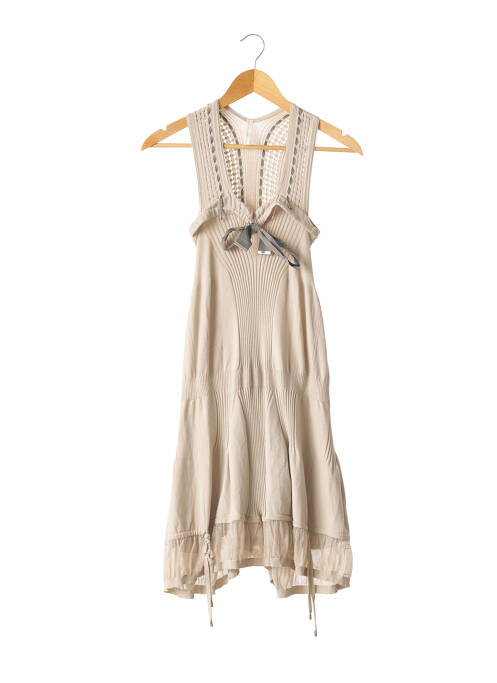 Rochie midi bej HIGH femeie