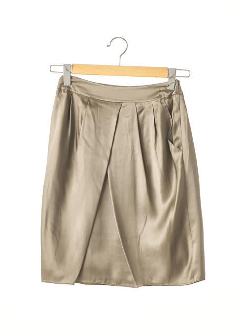 Fustă midi bej PAULE KA femeie