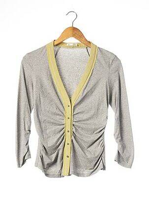 Vestă cu mâneci lungi gri PAULE KA femeie