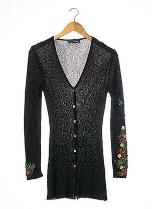Vestă cu mâneci lungi croială cambrată negru OPPIO JEANS femeie