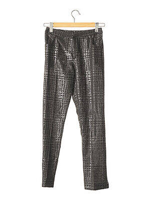 Pantalon drept talie cu cleme talie înaltă gri JEAN MARC LOTHON femeie