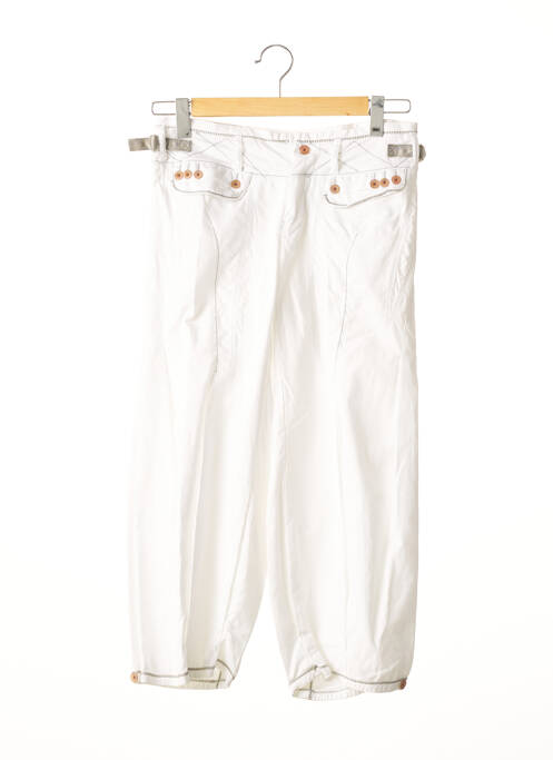 Pantalon trei sferturi alb MARITHE & FRANCOIS GIRBAUD femeie