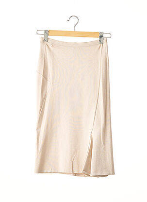 Fustă midi bej LIL POUR L'AUTRE femeie