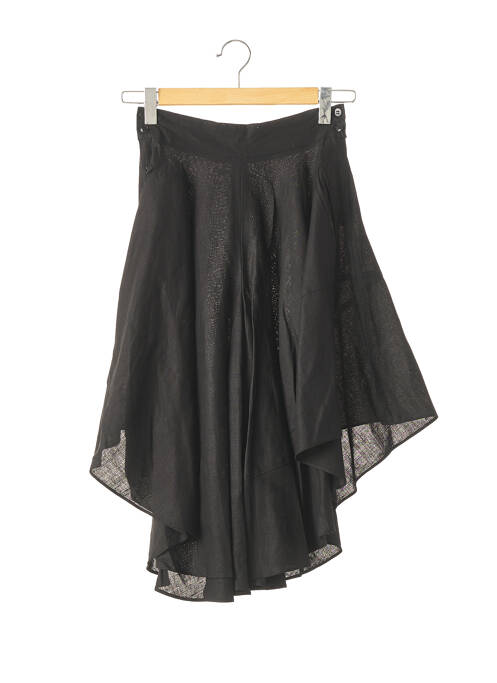 Pantalon trei sferturi croială fustă pantaloni scurți talie înaltă negru STARS femme