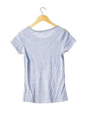 Tricou imprimeu fantezie mâneci scurte albastru LUCKY MUM femeie