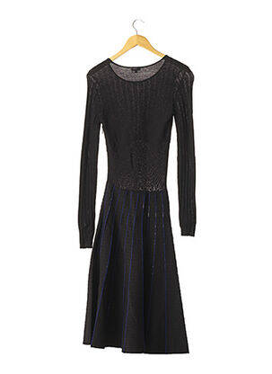 Rochie midi mâneci lungi mâneci lungi negru MANOUSH femeie