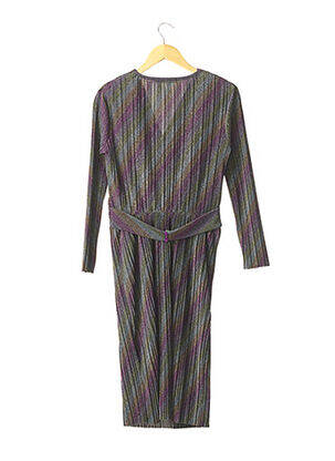 Rochie midi mâneci lungi mâneci lungi violet UTERQÜE femeie