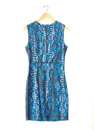 Rochie midi fără mâneci fără mâneci albastru BLUMARINE femeie