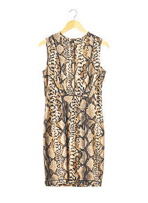 Rochie midi fără mâneci fără mâneci bej BLUMARINE femeie