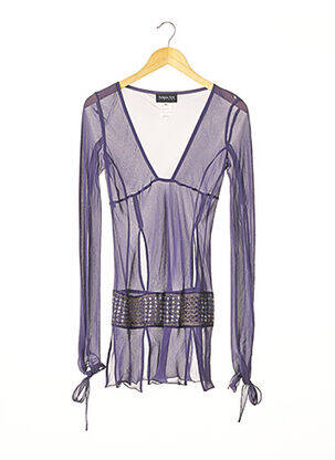 Tunică mâneci lungi guler în v violet PATRIZIA PEPE FIRENZE femme