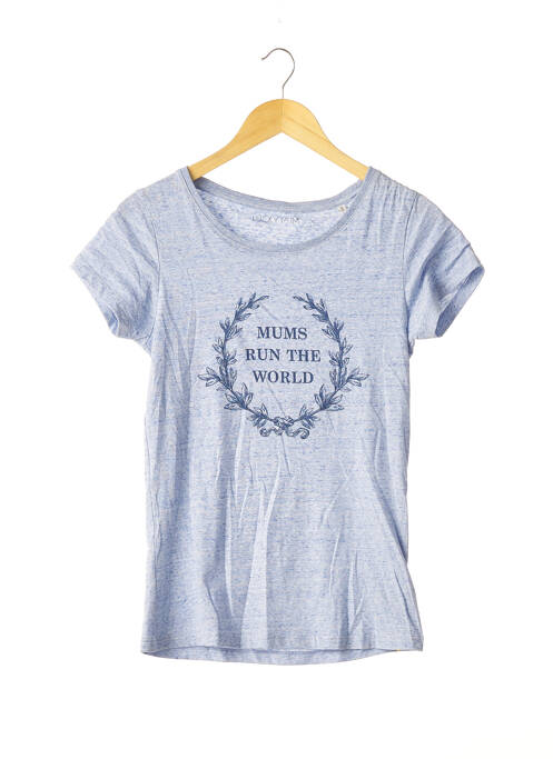 Tricou albastru LUCKY MUM femeie