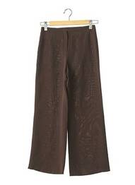 Pantalon 7/8 talie înaltă talie înaltă maro MAUD DEFOSSEZ femeie