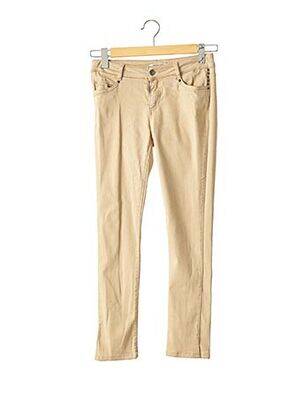 Pantalon 7/8 elasticitate talie joasă bej MAX & MOI femeie