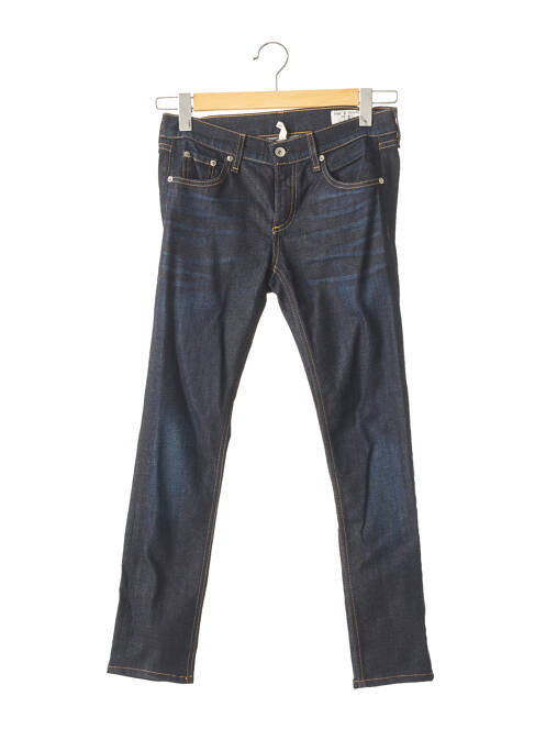 Blugi cu croială slim albastru RAG & BONE femeie