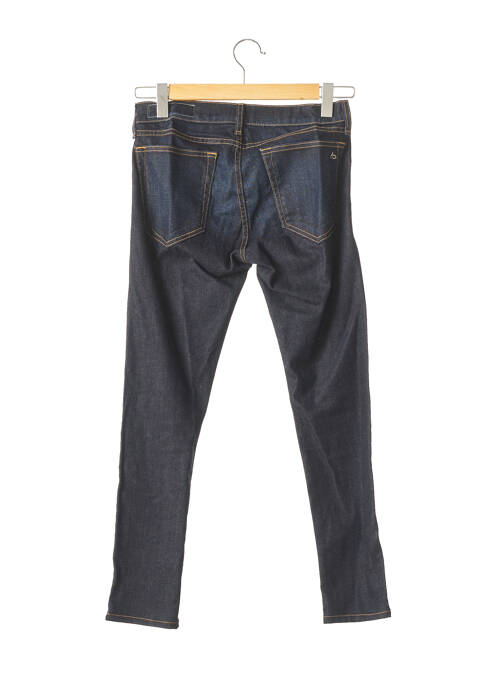 Blugi cu croială slim albastru RAG & BONE femeie