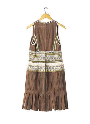 Rochie midi fără mâneci fără mâneci maro JEAN MARC LOTHON femeie
