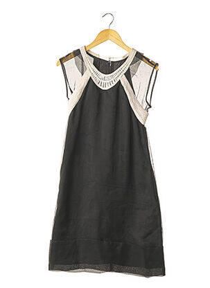 Rochie midi mâneci scurte mâneci scurte negru RUE DU MAIL femeie