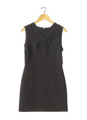 Rochie scurtă fără mâneci fără mâneci negru AVC femeie