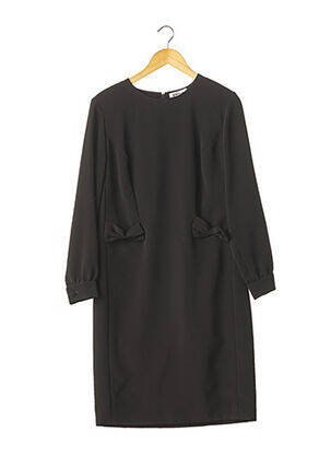 Rochie midi mâneci lungi mâneci lungi negru STEPHA femeie