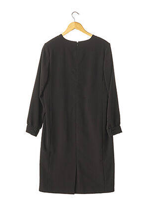 Rochie midi mâneci lungi mâneci lungi negru STEPHA femeie