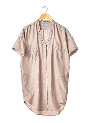 Tunică mâneci scurte maro APRIL MAY femeie