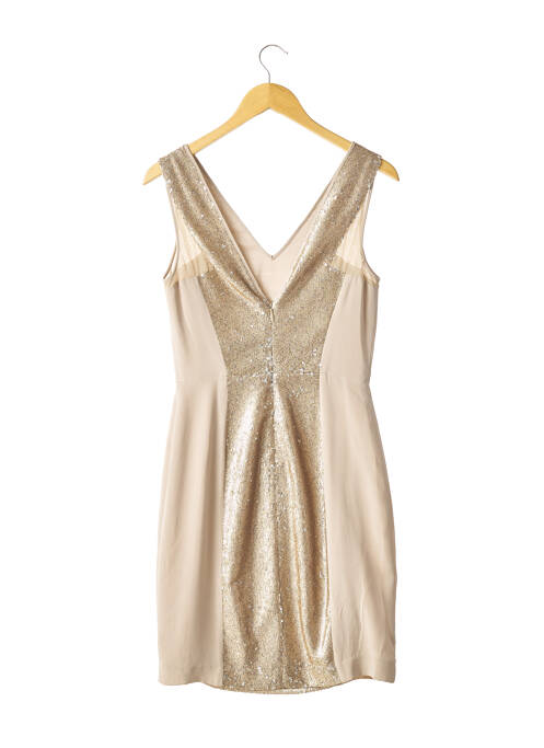 Rochie midi bej NICOLE MILLER femeie