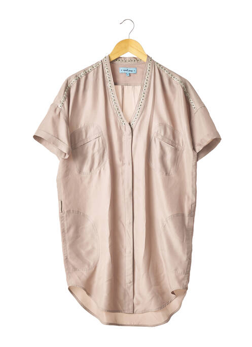 Tunică mâneci scurte maro APRIL MAY femeie