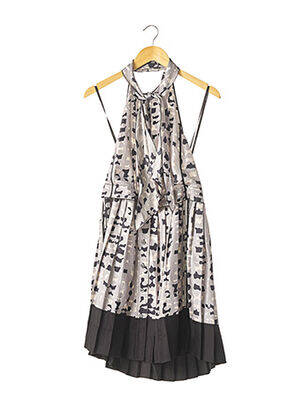 Rochie midi imprimeu fantezie gri MARC JACOBS femeie