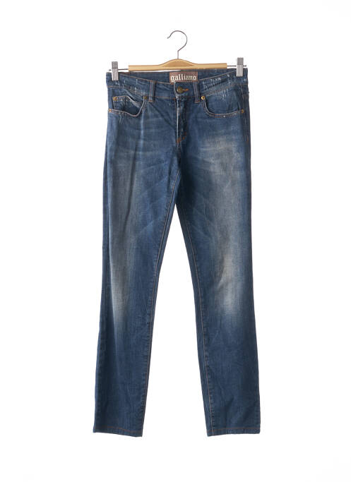 Blugi cu croială slim albastru GALLIANO femeie