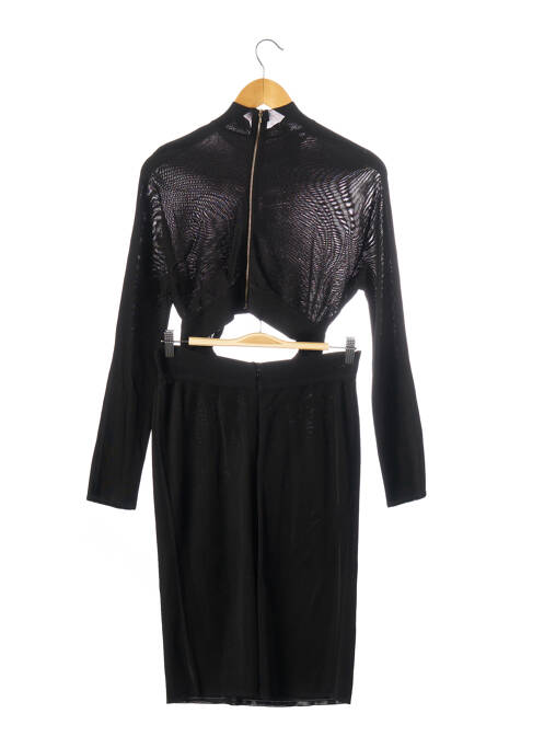 Rochie midi negru HERVE LEGER femeie