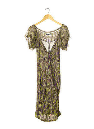 Rochie midi mâneci scurte mâneci scurte verde UNGARO FEVER femeie