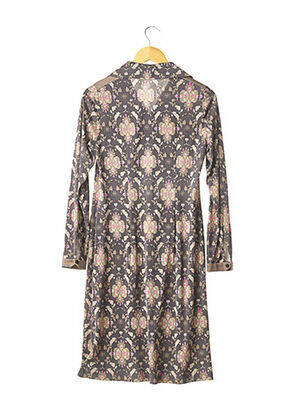 Rochie midi mâneci lungi mâneci lungi gri JEROME L'HUILLIER femeie