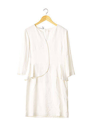 Rochie midi mâneci lungi mâneci lungi alb ALBERTA FERRETTI femeie
