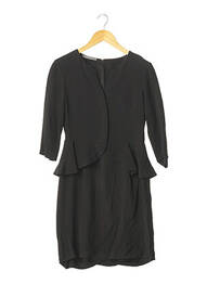 Rochie scurtă mâneci lungi mâneci lungi negru ALBERTA FERRETTI femeie