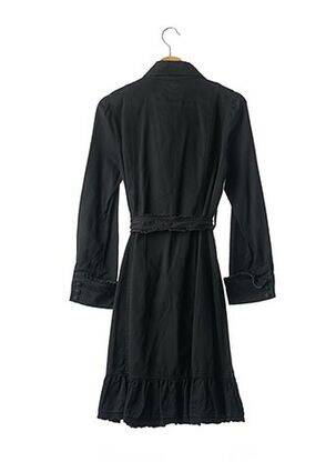 Impermeabil mâneci lungi fără glugă negru CHINE COLLECTION femeie